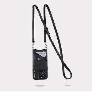 Crossbody Bandolier  Black/Silver for iPhone 6/7/8 NWT